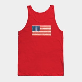 Weathered Flag USA Tank Top